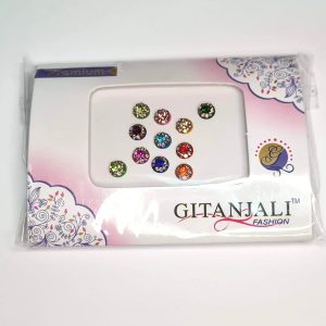 Bindi indiano Gitanjali adesivo para colar entre as sombrancelhas coloridos 11