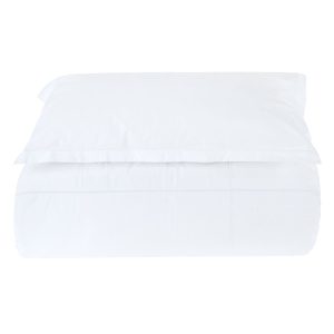 Capa de Edredon CLASSIC HOTEL | Branco | Percal 200 Fios | Bovi