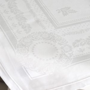 Toalha de Mesa JACQUARD | Branco | Sampedro